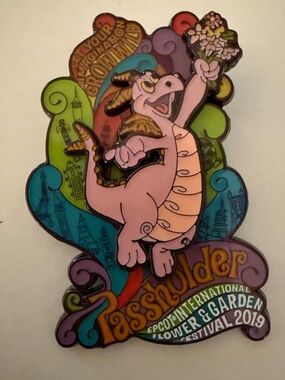 Figment Passholder Pin - Epcot International Flower & Garden 2019